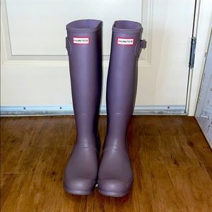 Tall Hunter Boots Purple